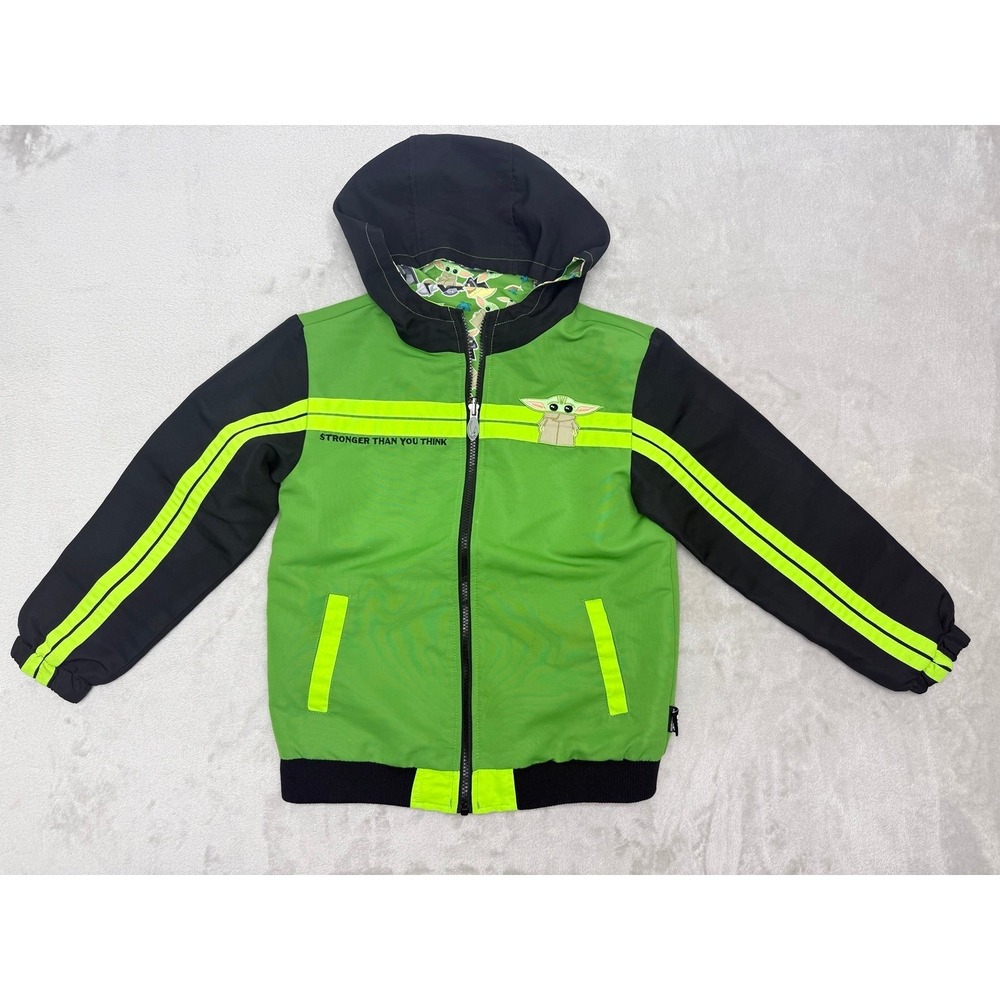 Star Wars the mandalorian reversible hooded jacket size 9/10